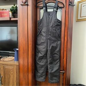Youth L 10/12 Snow Bibs Black Athletech GUC Outdoors Winter Skiing Hiking